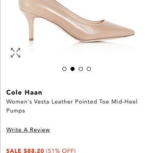 Cole Haan mid heel pump